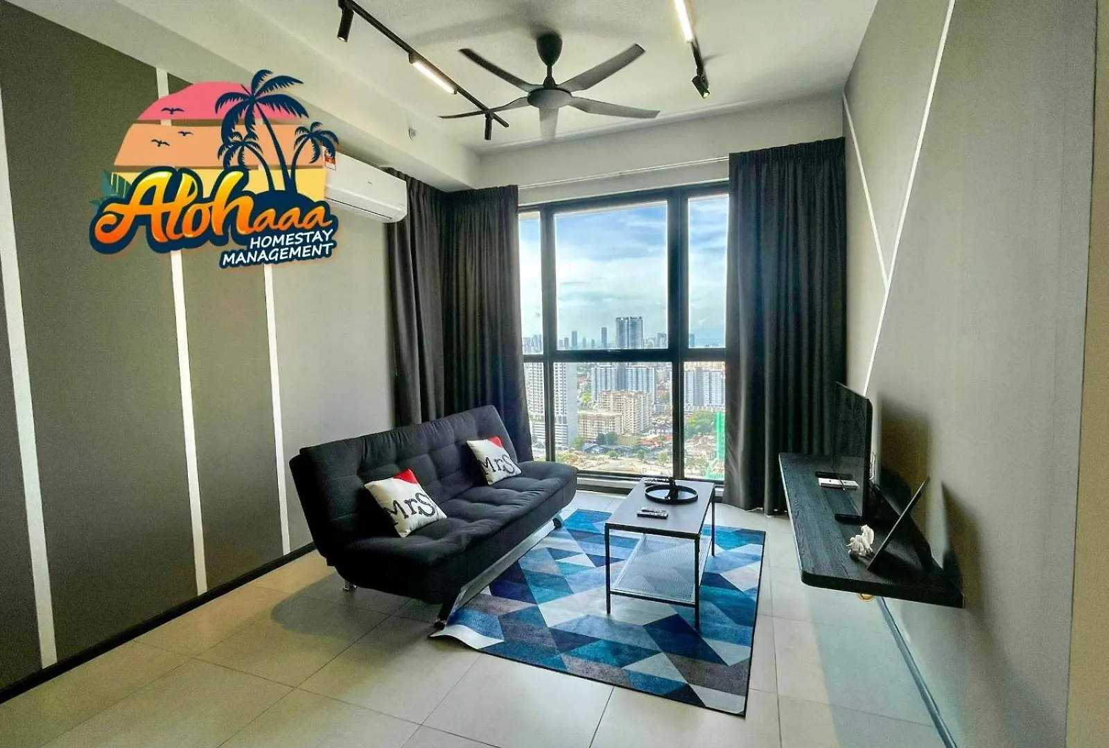 Apartment Industrial Style 2 Bedroom Unit Urban Suites Georgetown Sea View Jelutong Malaysia